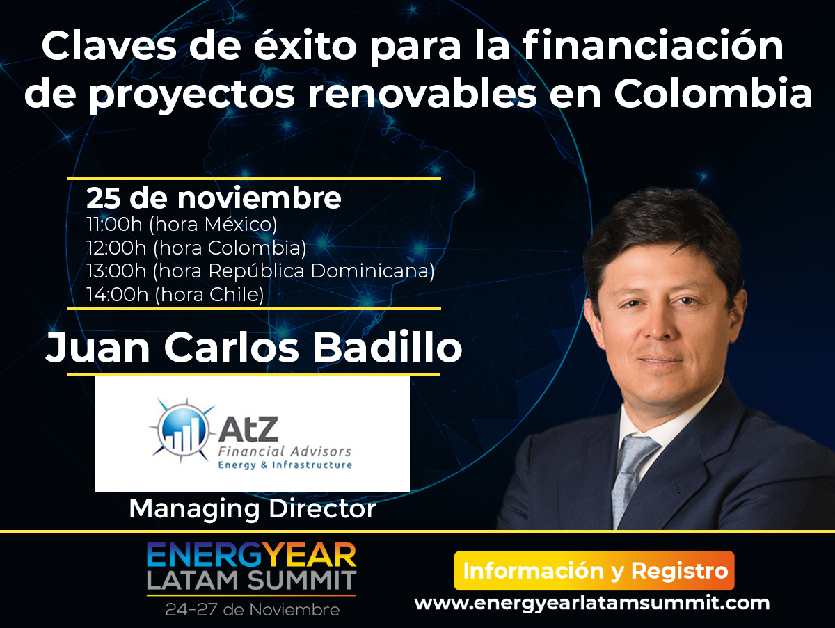 Financing In Colombia, Auctions & Others. AtZ In Energyear Latam Summit