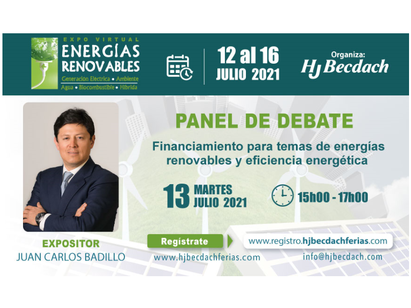 RENEWABLES ECUADOR – Financing For Renewable Energies And Energy Efficiency. AtZ At “Expo Virtual Energías Renovables” Organized By HJBecdach
