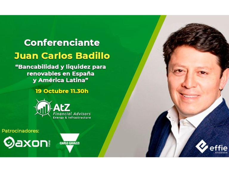 Bankability and liquidity for renewables in Spain and Latin America. AtZ Investment Partners in “Effie Eficiencia 2021”