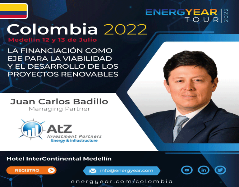 Financing as the central backbone for the viability and development of renewable projects. AtZ in Energyear Colombia