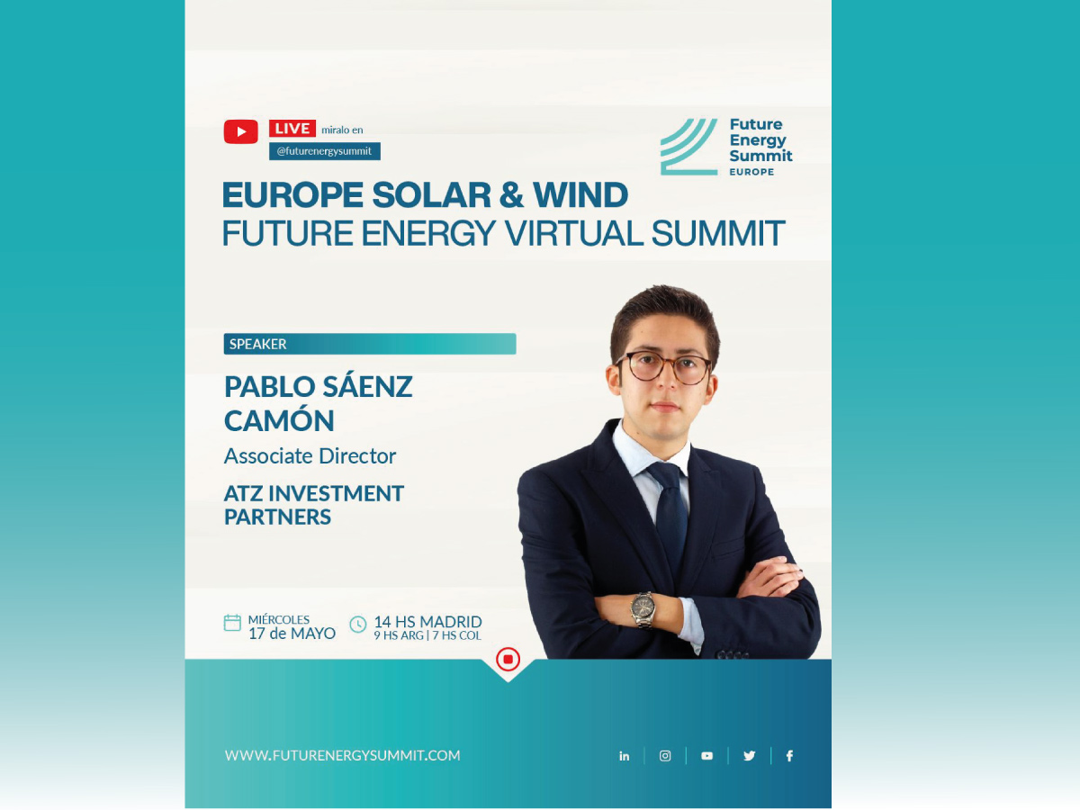 “España Como Motor Del Hidrógeno Verde En Europa”. AtZ En Europe Solar & Wind Future Energy Virtual Summit.